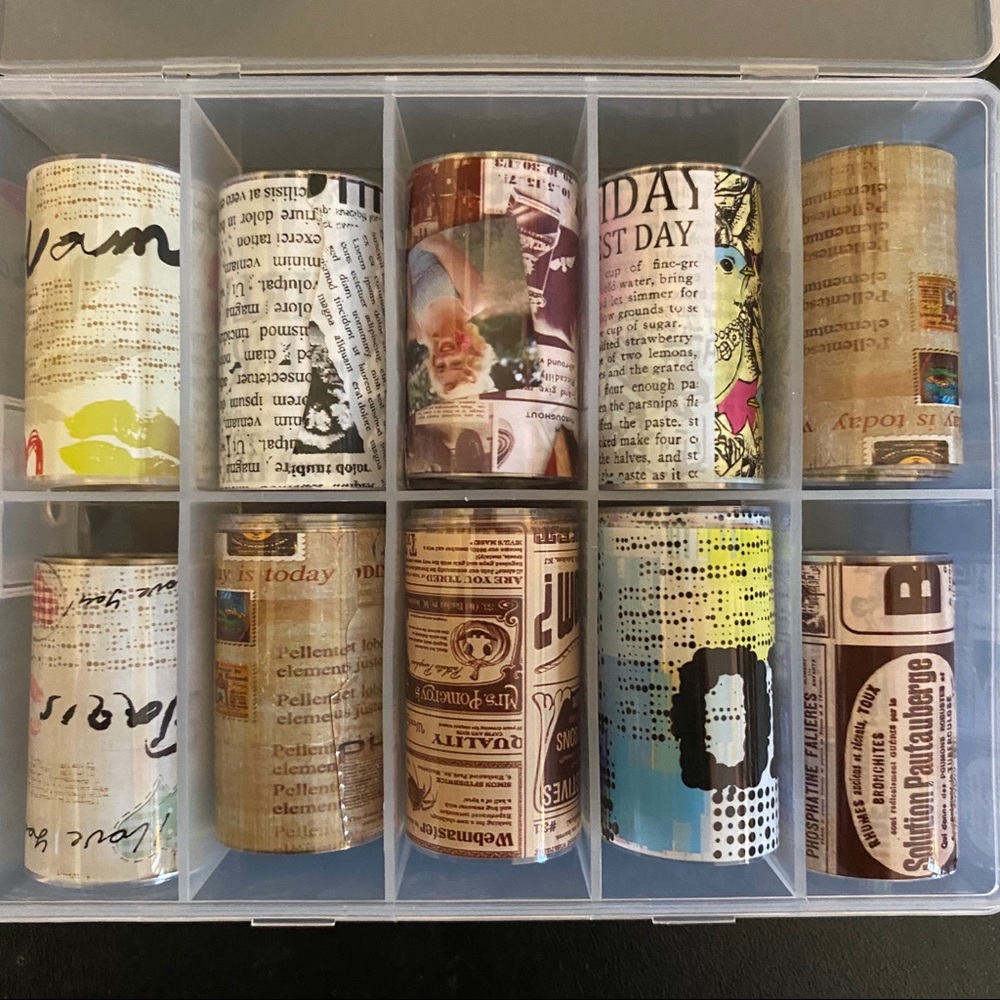 Newspaper nail foil